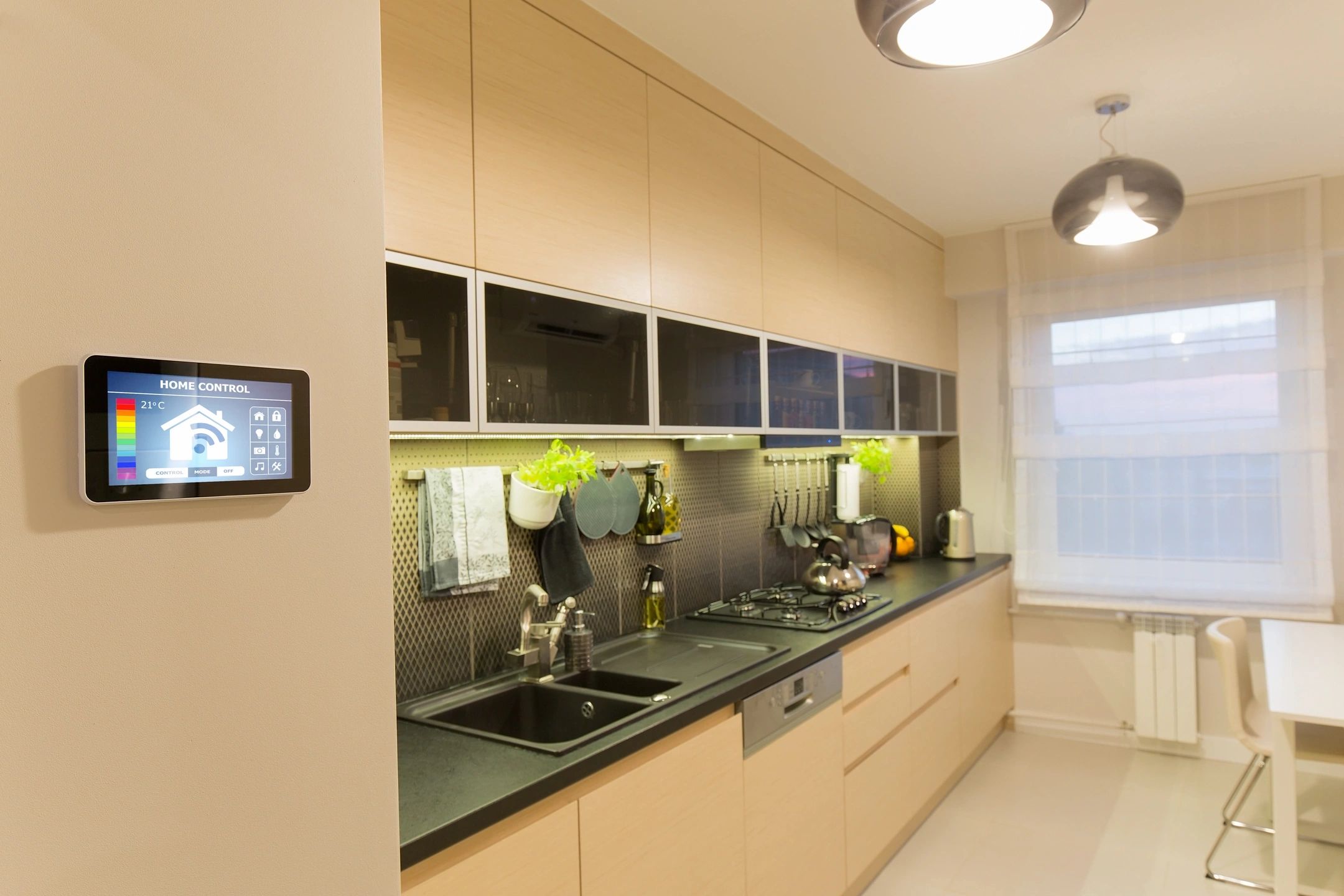 Smart home kitchen control panel